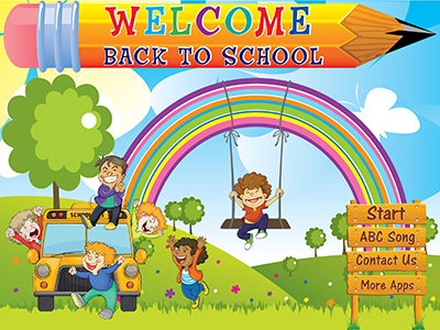 Preschool ABC Alphabets Book, Title Slide